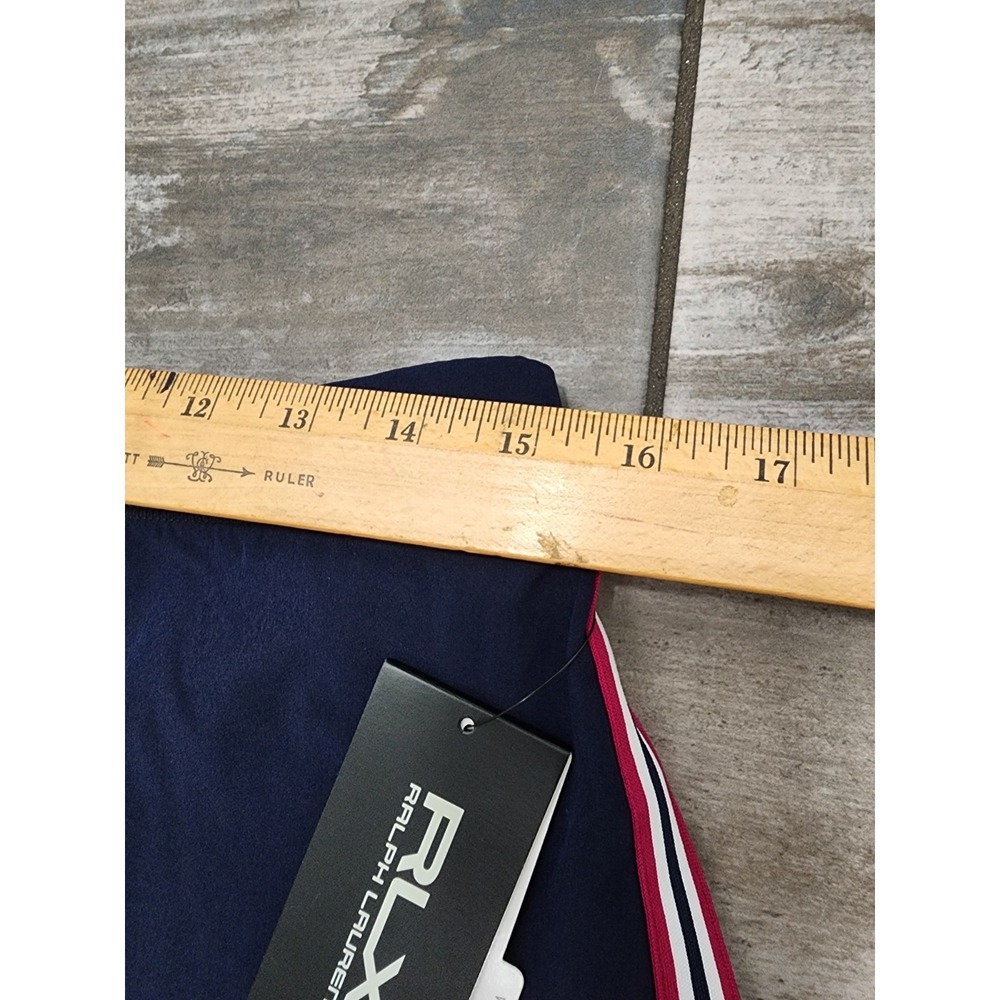 RLX Ralph Lauren Performance Fabric Wrap Skirt Golf Concept 1 Navy - Picture 9 of 11
